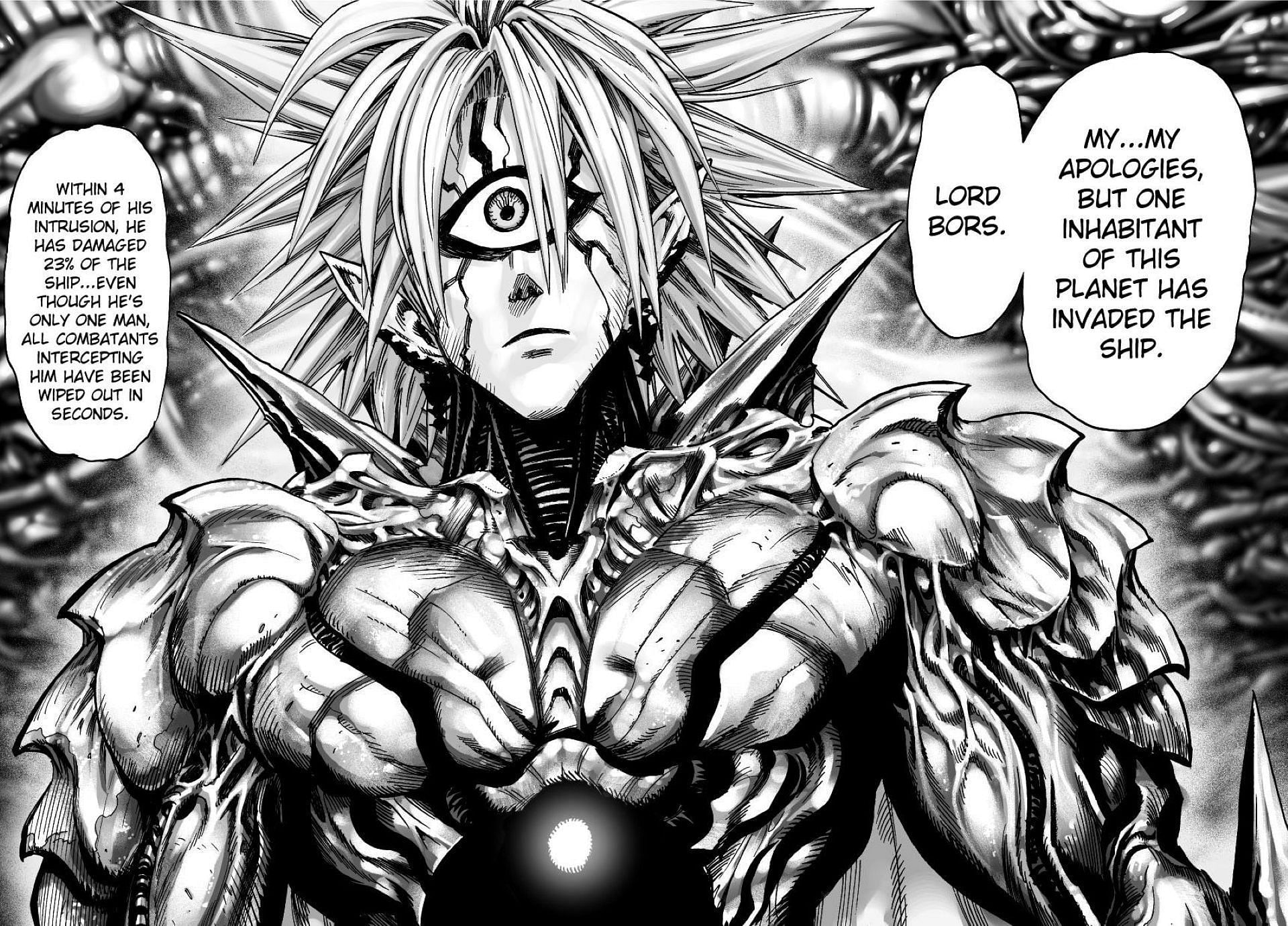 Boros as seen in the manga adaptation (Image via Shueisha)